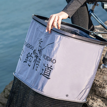 Empty hook Wudao 2020 new silicone soft fish protection anti-hanging aluminum alloy net pocket quick-drying fish gear fishing protection square fish house