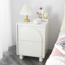 Simple bedside table Nordic bedroom storage cabinet net red minimalist small cabinet complete ins style white bedside wooden cabinet