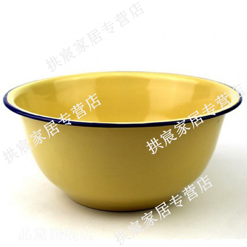 Hand washing basin of enamel rolling high 10 basin that wash a bowl of rice basin with deepen thickening basin to package mail a bathtub cubicle enamel to deepen