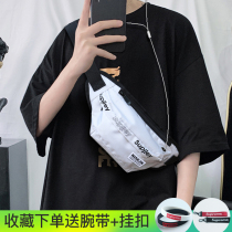 Fanny pack Male multi-function tide ins chest bag female with headphone hole fitness sports student shoulder messenger bag dead fly bag