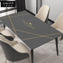(Selection) Q bomb silicone tablecloth high-quality waterproof oil-proof anti-scalding disposable rectangular coffee table ins table mat