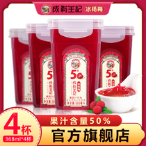 Guizhou Chengyou Wangjibing bayberry juice 368ml*4 bottles full box fruity beverage Net red pure juice plum soup
