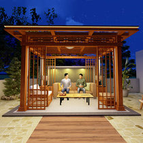 New Chinese pavilion aluminum alloy outdoor courtyard landscape pavilion ancient pavilion villa modern garden four-corner pavilion