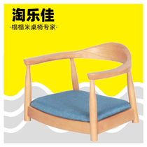 Solid wood tatami seat Japanese-style seat Single backrest seat Floor-to-ceiling and room chair Balcony bay window Bed floor-to-floor chair