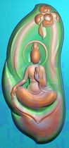 Follow the shape enlightenment Guanyin 546661 fine carving JDP gray scale BMP relief figure 5 version 21