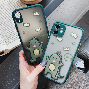 卡通立体恐龙适用苹果X手机壳iPhone11ProMax个性iPhone7plus磨砂8plus全包XR防摔6s可爱xs