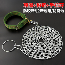 Dog traction rope dog collar pet dog medium and small dogs leash dog supplies Daquan dog chain iron chain