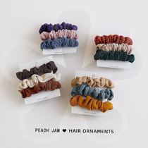 Rubber band female head net red ins student Korean high-end temperament hair accessories hair rope wild head rope fabric satin