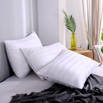 Hotel pillow core single height pillow plus high thickened domestic adult pair of clothes washable whole head double full cotton 2
