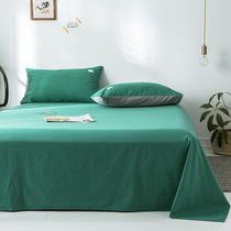 Large sheet fresh and simple about one metre Eight single pieces 1 8 pure cotton fresh green widened washed cotton pure cotton Nordic wind