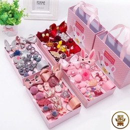 Card for young girls, hairdressing packages, high-end plush girls, young girls, simple clips