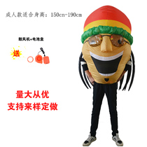 Adult Prom Party Outdoor Activities Prank Celebration Funny Jamaicans Inflatable Clothes