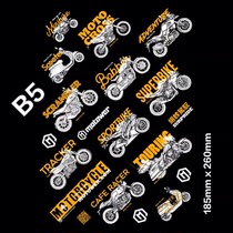 Arabber original motorcycle personality trend car stickers Scratch occlusion waterproof stickers Wonderful control