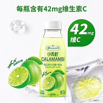 【优能达】小青柠汁0脂网红超市同款280ML*6[2元优惠券]-寻折猪