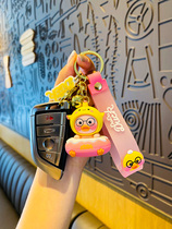 Genuine Online Red Duck Key Button Female Delicate Cute Couples Bag Paparazzi Pendant Small Ornament Car Key Chain Hanging Accessories