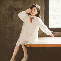 Girls Spring Dress 2022 New Style Foreign Children Spring and Autumn Internet Red Little Fairy Chiffon Cake Princess Skirt