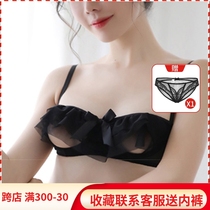 Erotic lingerie Passion Temptation Sexy Bra Mesh Yarn SUPER SLIM CLAIRVOYABILITY TRANSPARENT FULL-THROUGH HOLLOWED-OUT