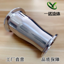 304 stainless steel sanitary grade quick-loading large and small head Chuck clamp type fast concentric reducer reducer straight through