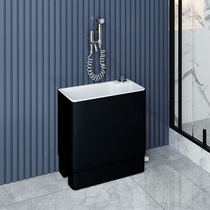 Mu Meng Si Nordic Mop Pool Narrow and Long Side Drainage Mop Pool Mini Small Household Balcony Light Luxury Mop Pool Groove