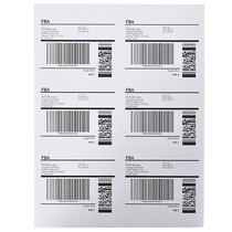 Amazon fba label paper 6-grid self-adhesive printing paper 6-up USA and Japan outer box A4 label printing paper