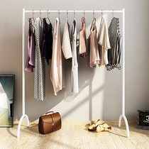 Nordic bedroom hanger floor-to-ceiling coat rack ins wind room single rod clothes rack Net red light luxury coat rack