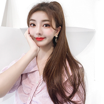 Wig female long hair grab clip ponytail no trace horsetail artifact micro roll natural Net red high ponytail hair fake braid