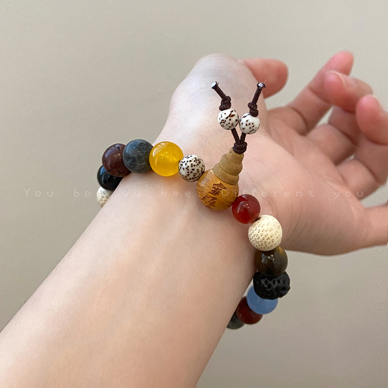 杭州十八子多宝菩提手串女生小众设计手持念珠手链十八籽佛珠手饰详情