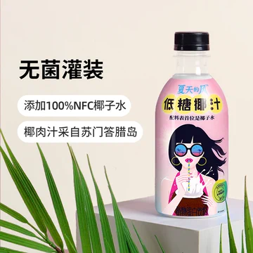 【夏天的风】低糖椰汁网红植物蛋白饮料6瓶[20元优惠券]-寻折猪