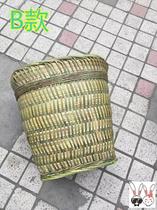 Back basket bamboo weaving agricultural household new storage basket finishing basket handmade bamboo products back bamboo picking tea fruit square back basket