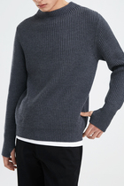 CAREOFLORD2020 winter mens heavy lbs pit strips hooded sweater washable mealey half-height collars wool sweater