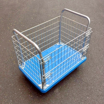 Electric commercial plastic flatbed truck mute logistics turnover car cage car Removable Laminated Cage Car Express Sorting Cage cage storage cage