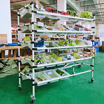 Electric commercial Double-sided sorting car Warehouse Bevel Detachable Pickup Truck Silent Transit Car Wire Rod Trolley Customised