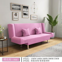 Rental sofa bed small-family lazy sofa living room bedroom dual-use cloth sofa easy to fold