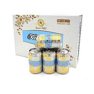 金星啤酒精酿白啤330ml*24罐整箱[12元优惠券]-寻折猪