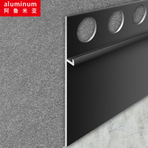 4cm wood veneer floor line UV board invisible skirting line 3cm hidden floor edge strip wall gray closure