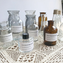 ins dry flower transparent glass vase creative minimalist di family residence decoration Nordic wind living room flower arrangement floral pendulum