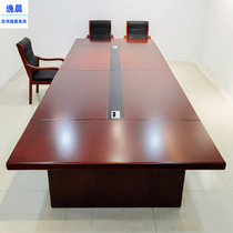 Right Angle Meeting Table Solid Wood Leather Meeting Table Office Demolition Table Modern Brief Meeting Bench Table Long Table And Chairs Combination