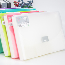 ouliyi0001 Student portable multi-function large capacity organ bag folder A4 paper finishing package 13 grid classification office data package