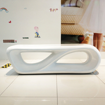 Glass fiber reinforced plastic shopping mall public rest waiting area seat creative Japanese shape chair outdoor park leisure stool