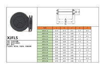 XJFL5 dustproof double-sided coil coil rubber sheath rubber sheath flame retardant ring