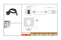 DPX2 panel USB interface Industrial USB adapter USB extension cord