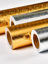 Kitchen waterproof and moisture-proof cabinet wall stickers high temperature cabinet countertop aluminum foil paper oil-proof sticker self-adhesive wallpaper 10 meters