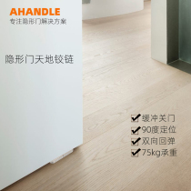 Invisible door heaven and earth shaft hinge flat door door wooden door wooden door free of digging groove hydraulic buffer bidirectional rebound concealed hinge