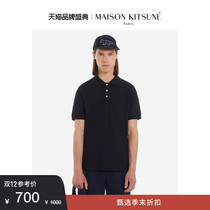 (Classic )Maison Kitsune Men and Women Same Type Spring and Summer Pure Fox Short Sleeve POLO Shirt