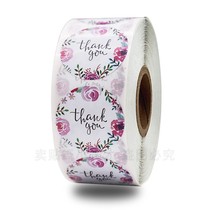 500 rolls DIY baking sticker takeaway label gift box candy bag bag decoration sticker round
