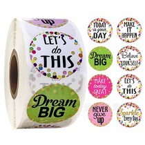 500 rolls holiday party decoration stickers DIY baking packaging sticker sealing label round stationery