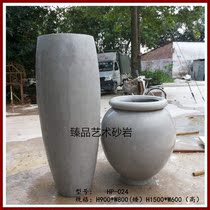 Sandstone pottery pot flower pot landscape art flower bowl European-style relief mural background wall sculpture factory direct sales