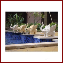 Sandstone Spray Sculpture Flying Elephant Spray Pool Eurostyle Fountain Outdoor Waterscape GRP Water Jet Sculpture Manufacturer Direct