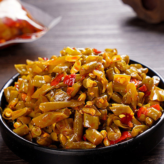 知香斋酱菜红油豆角下饭菜腌咸菜开胃酸豆角酸豇豆整箱装20斤商用