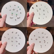 High level Sensation Ear Nail tea Department Special design Sensory Ear Nail Qipao Earrings accessories Accessories Temperament Earrings Female Summer Petty gentleness